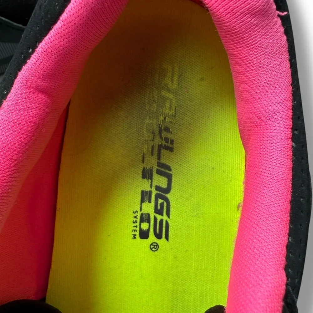 Rawlings Fastpitch Softball baseball Cleats Molded Black Pink kids Girls Size 5D